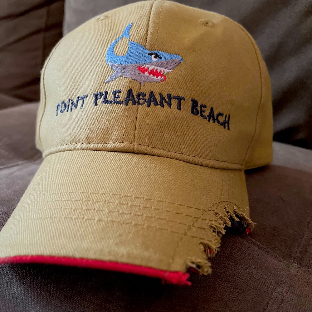 Boys, Velcro adjustable shark themed baseball cap.